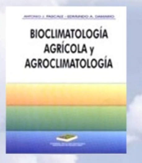 Libro Bioclimatología Agrícola y Agroclimatología